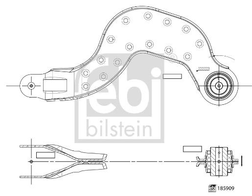 Control/Trailing Arm, wheel suspension